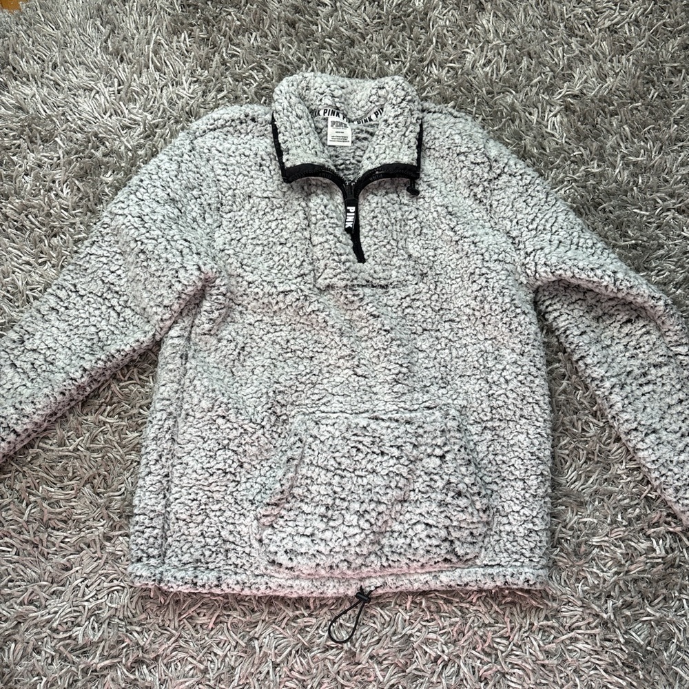 Thread & Supply Gray Sherpa Pullover
